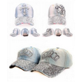 Blue Denim Hats with Lot of Beads on